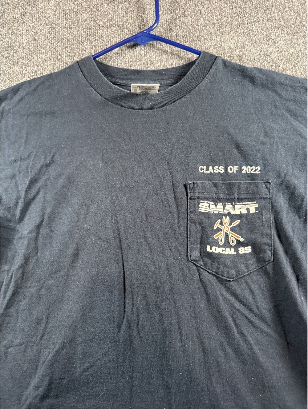 SMART Sheet Metal Workers Local 85 Union Made USA Mens M Pocket T Shirt 2022